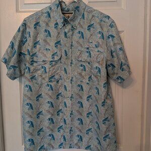 Like new! Men's Tallwoods quick dry fishing/outdoor shirt - Size M